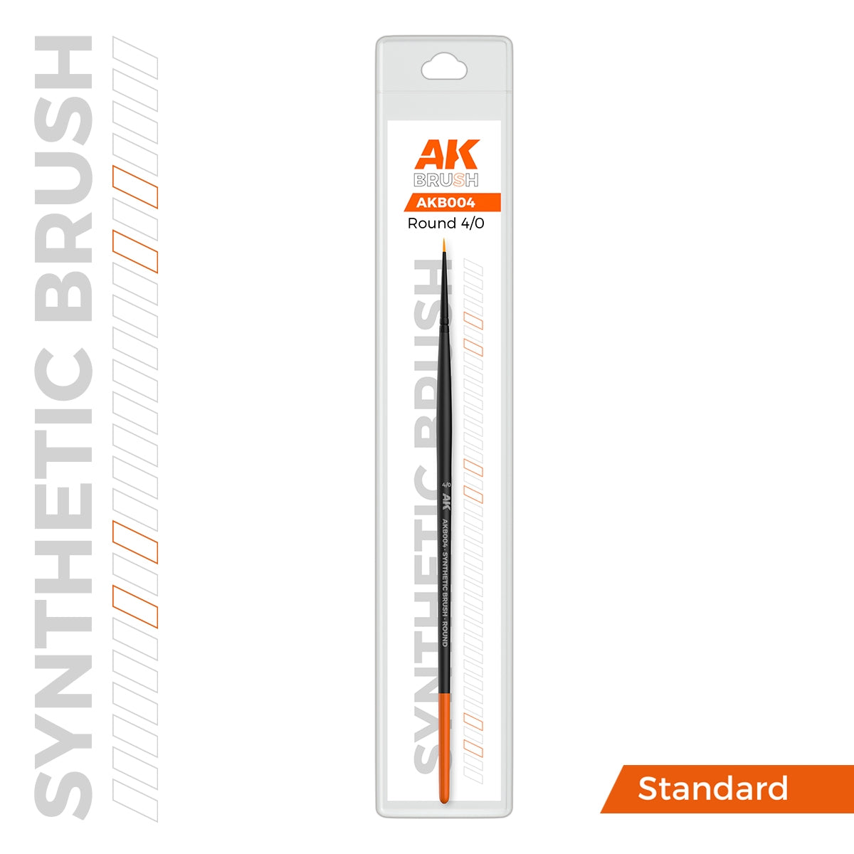 AK Interactive AKB004 AK SYNTHETIC BRUSH – ROUND 4/0 – image 2