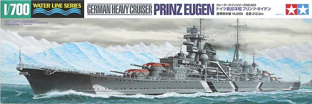 Tamiya 31805 Croiseur lourd allemand Prinz Eugen 1/700 