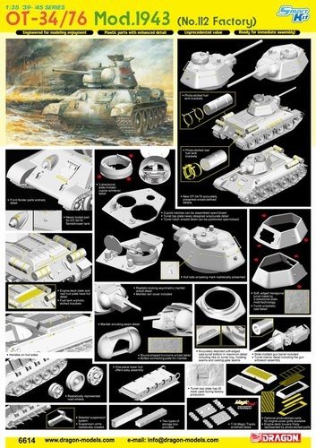 Dragon 6614 Modèle soviétique OT-34/76 1943 (1/35) – immagine 2