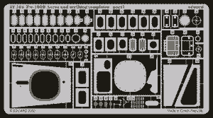 Gabarits d&amp;#39;accès et de gravure Eduard 32104 Fw 190D 1/32 HASEGAWA