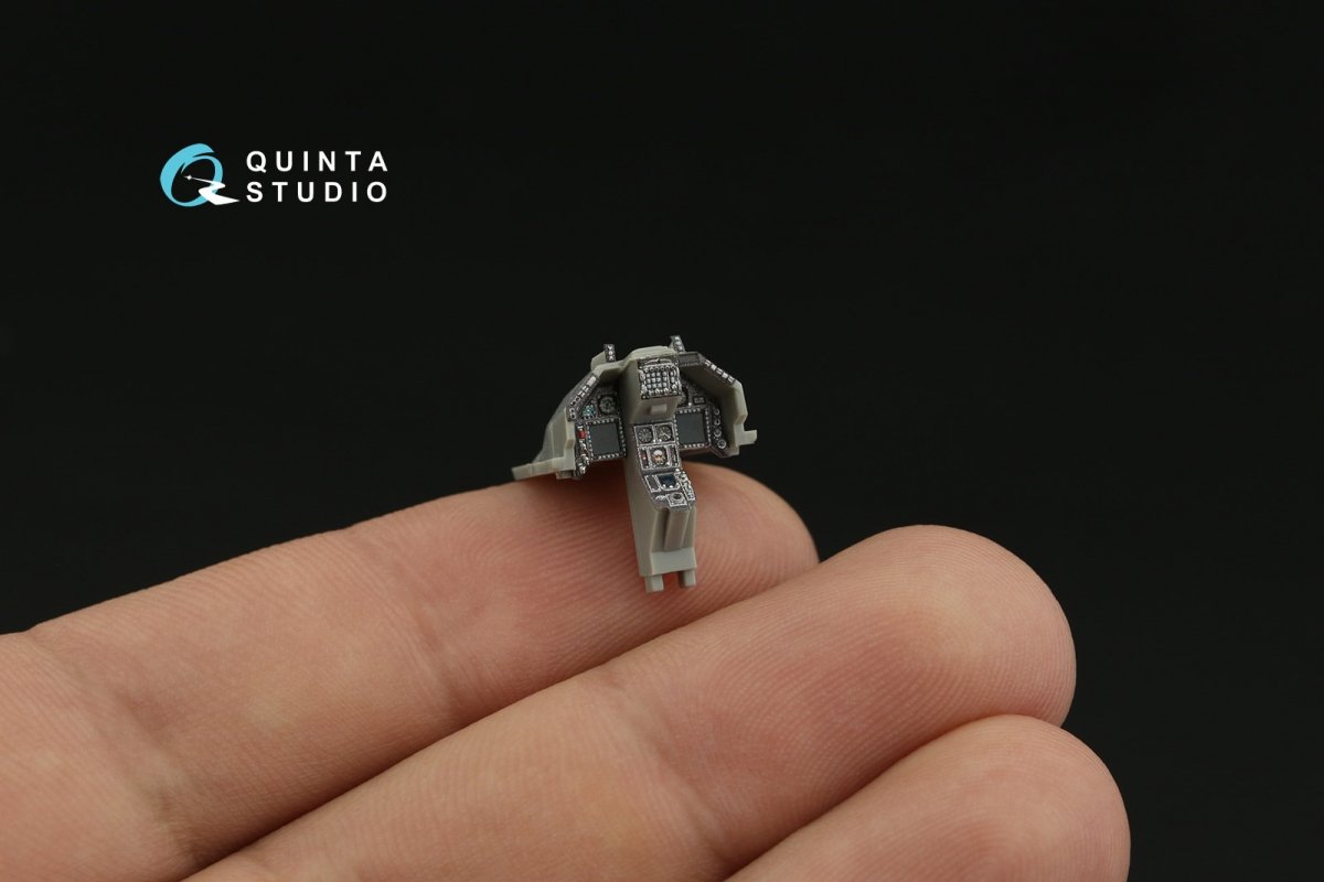 Intérieur imprimé en 3D et coloré sur papier décalcomanie Quinta Studio QD48388 F-16A MLU (Kinetic) à l&amp;#39;échelle 1/48 – immagine 9