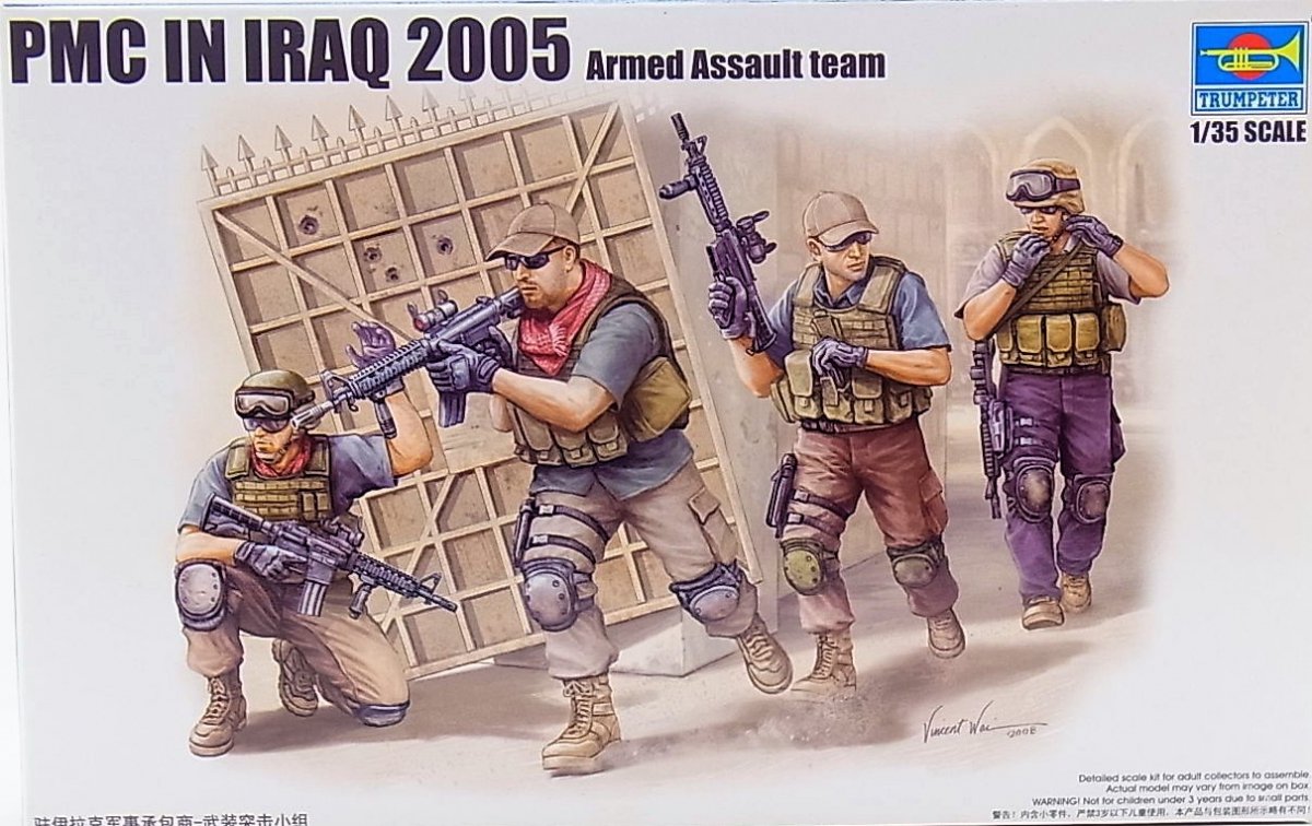 Trumpeter 00419 PMC en Irak 2005 - Équipe d&amp;#39;assaut armée (1/35) – image 2