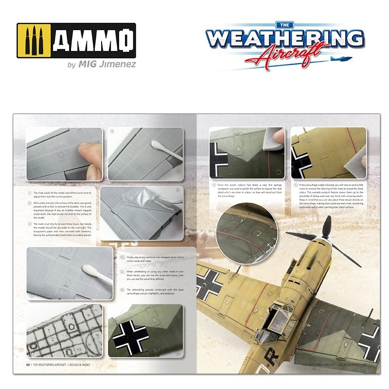 AMMO de Mig Jimenez 5217 The Weathering Aircraft Numéro 17. DÉCALCOMANIES ET MASQUES (Anglais) – Bild 8