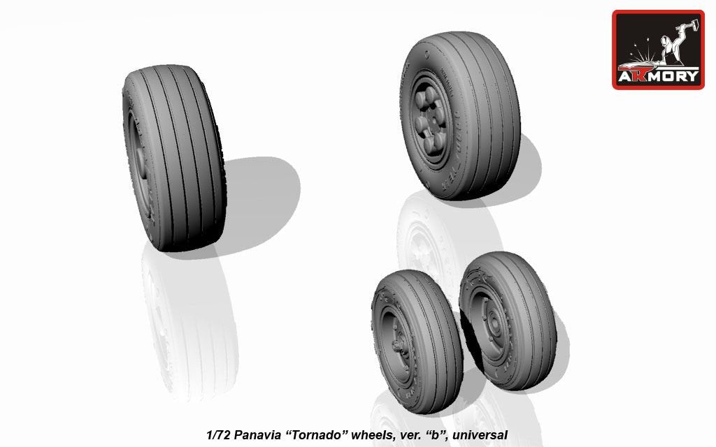 Roues Armory Models AW72501b Panavia Tornado, avec pneus type « b » (GY) 1/72 – image 5