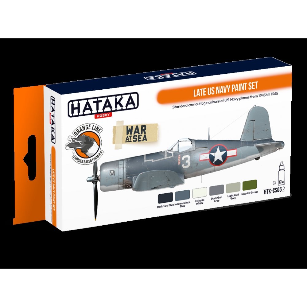 Kit de peinture Hataka HTK-CS05.2 pour la marine américaine (fin de la période).