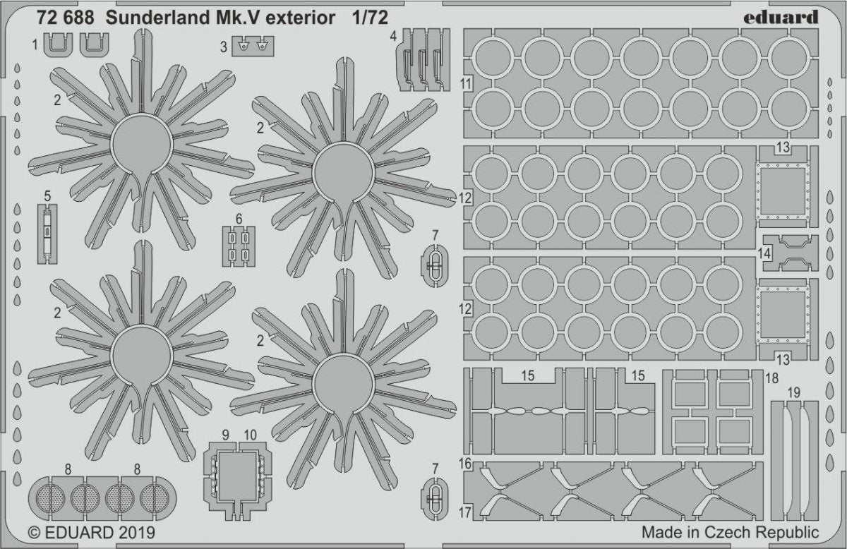 Eduard 72688 Sunderland Mk. V extérieur 1/72 SPECIAL HOBBY