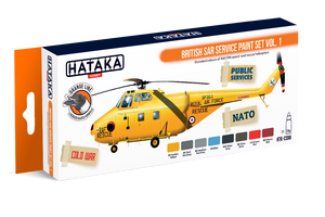 Hataka HTK-CS98 Kit de peinture British SAR Service vol. 1 (8x17ml)