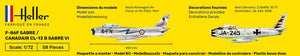 Heller 80277 F-86F SABRE / CANADAIR CL-13 B SABRE VI 1/72  – image 5