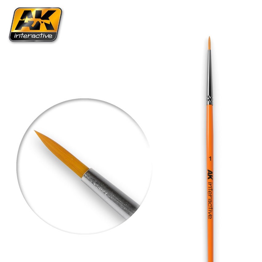 Brosse ronde AK Interactive AK603 1 synthétique