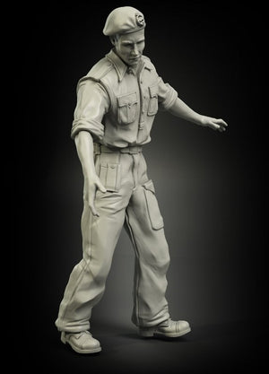 Panzer Art FI35-031 RAC britannique Afrique du Nord chargeant des munitions pour canon de 2 livres, soldat n° 2, échelle 1/35