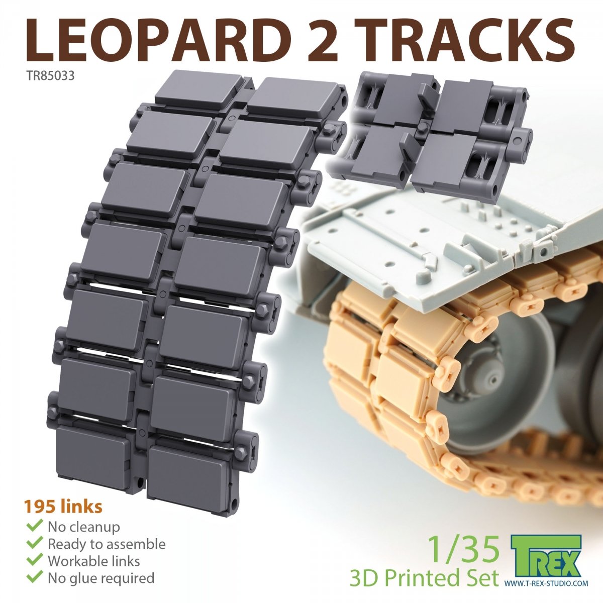 T-Rex Studio TR85033 Leopard 2 pistes 1/35