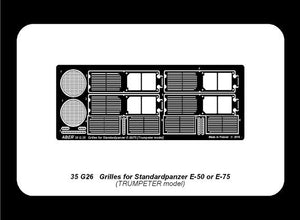 Grilles Aber 35G26 pour char allemand Standardpanzer E-75 ou E-50 (1/35) – immagine 7