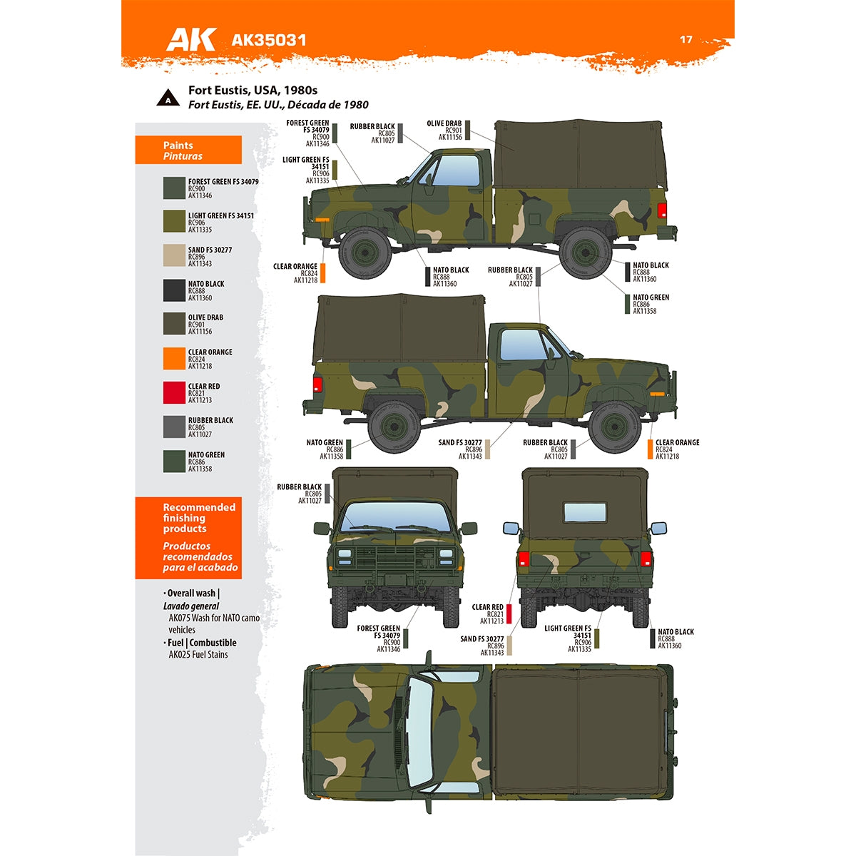 AK Interactive AK35031 M1008 TRANSPORT DE TROUPES AVEC BÂCHE 1/35  – imagen 20