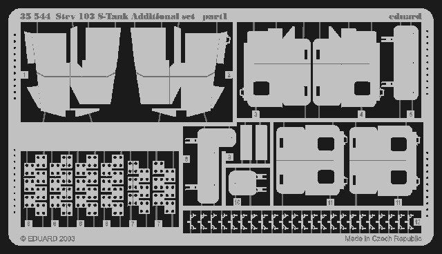 Eduard 35544 Strv.103 S-Tank, kit supplémentaire 1/35 Trumpeter – image 2