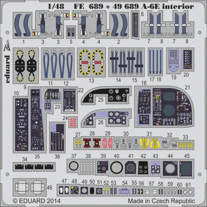 Eduard 49689 A-6E interior SA HOBBY BOSS 1/48