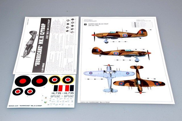 Trumpeter 02416 HURRICANE Mk.IIC/TROP 1/24 – imagen 7