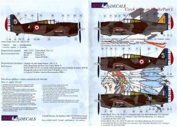 AML D48003 Pilotes tchèques sur Hawk Partie I 1/48 – immagine 3