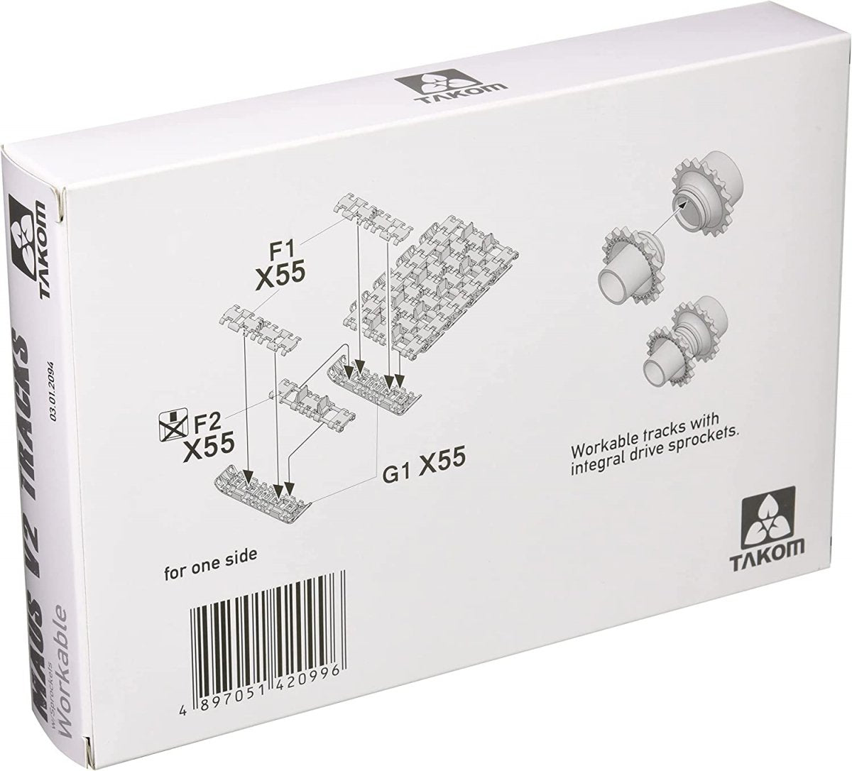 Takom 2094 Maus V2 Tracks with sprockets for Dragon kits 1/35 – zdjęcie 3