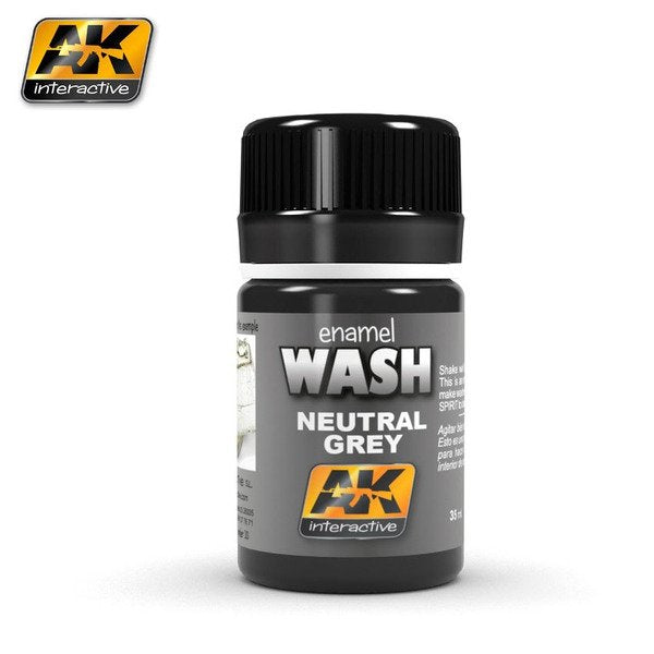 AK Interactive AK677 Lavage Gris foncé neutre 35 ml