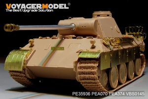 Maquette Voyager PE35936 Panther D allemand de la Seconde Guerre mondiale avec réservoirs de carburant « Stadtgas » (de base pour MENG TS-038 au 1/35) – Bild 17