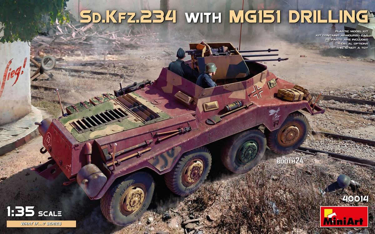 MiniArt 40014 Sd.Kfz.234 AVEC PERÇAGE MG151 1/35