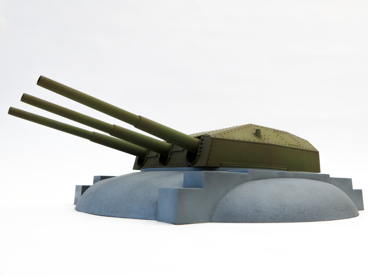 Modelcollect UA72344 Site d&amp;#39;artillerie côtière du fort Austratt, tourelle triple de 28 cm, Caesar 1/72 – image 3
