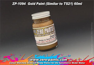 Peinture dorée Zero Paints ZP-1094, similaire à la TS21, 60 ml
