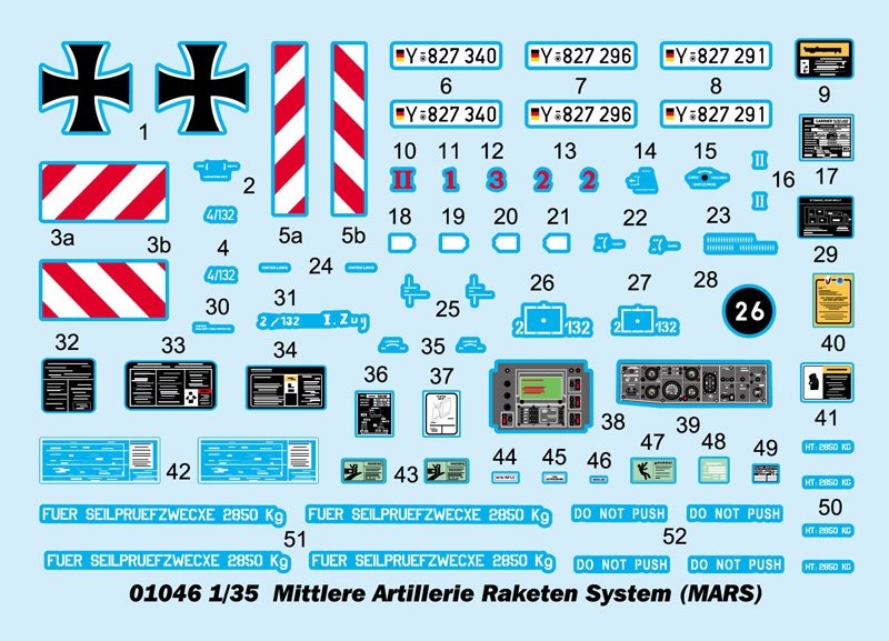 Trumpeter 01046 Mittlere Artillerie Raketen System MARS 1/35 – image 4