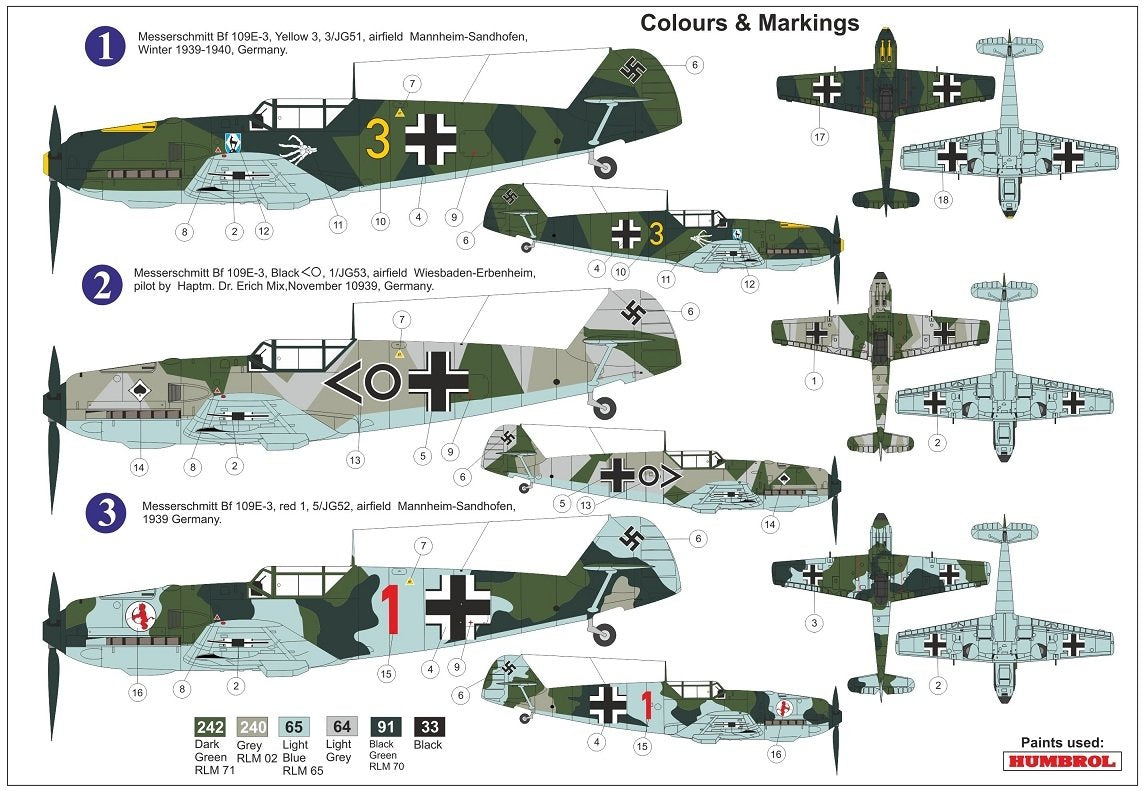 AZ Modèle AZ7665 Bf 109E-3 « Sitzkrieg » 1939″ 1/72 – image 2