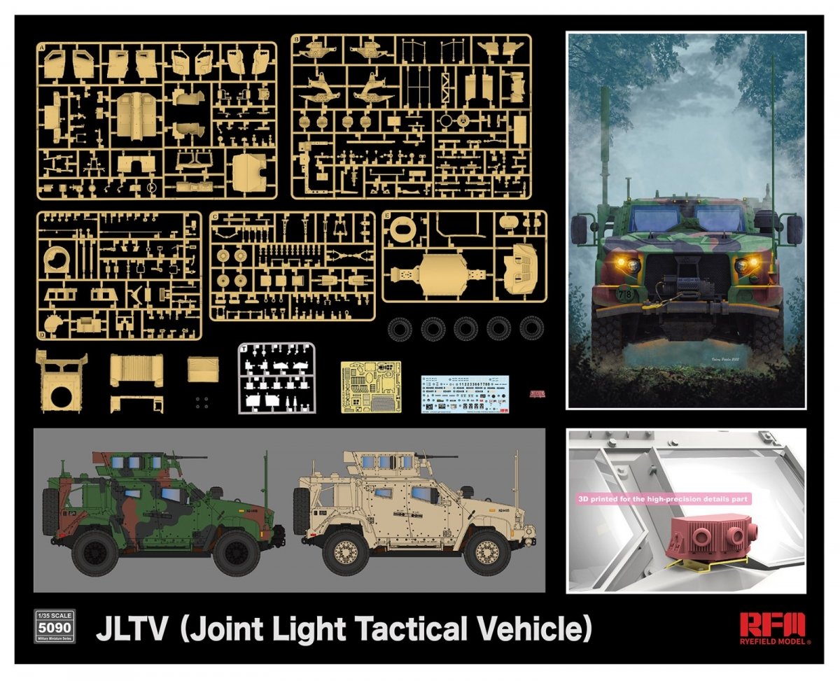 Maquette Rye Field 5090 JLTV (Joint Light Tactical Vehicle) au 1/35 – Bild 3