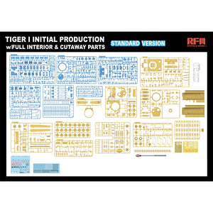 Rye Field Model 5130 Tiger I Initial Production Early 1943 w/ Full Interior Standard Version 1/35 – zdjęcie 4