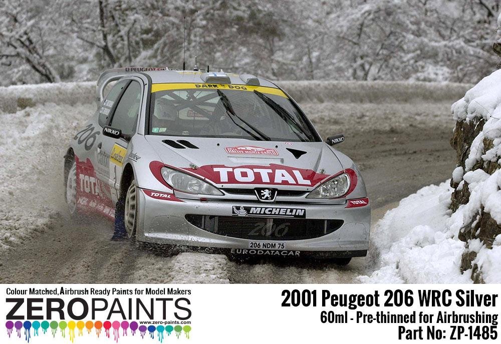 Peinture Argent Platine Zero Paints ZP-1485 - Peugeot 206 WRC 2001, 60 ml – image 2