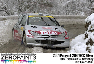 Peinture Argent Platine Zero Paints ZP-1485 - Peugeot 206 WRC 2001, 60 ml – image 2