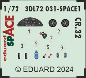 Eduard 3DL72031 CR.32 SPACE ITALERI 1/72 – immagine 4