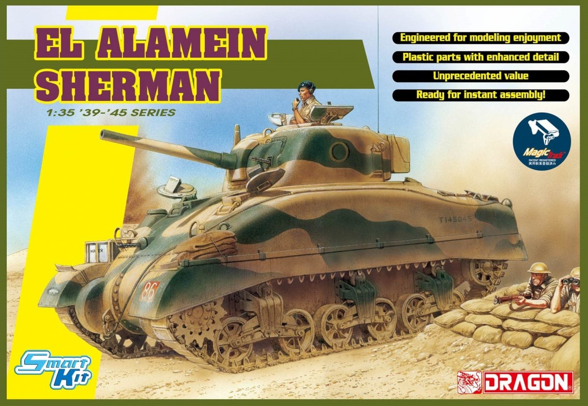 Dragon 6617 EL ALAMEIN SHERMAN avec chenilles magiques 1/35