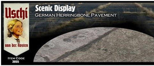 Uschi 3055 German HERRINGBONE pavement , circular 1/48