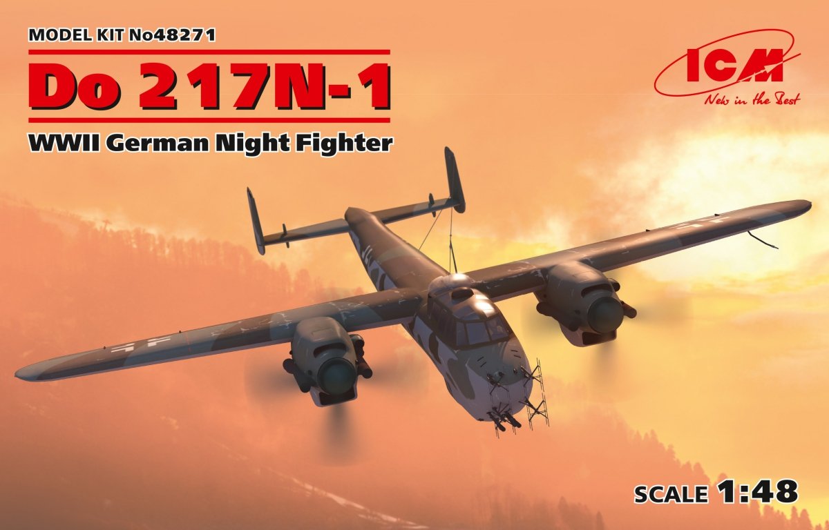 ICM 48271 Do 217N-1, Chasseur de nuit allemand de la Seconde Guerre mondiale, échelle 1/48