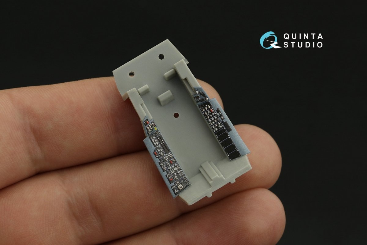 Intérieur imprimé en 3D et coloré sur papier décalcomanie Quinta Studio QDS-48278 F/A-18A++ (HobbyBoss) (Petite version) 1/48 – Bild 9
