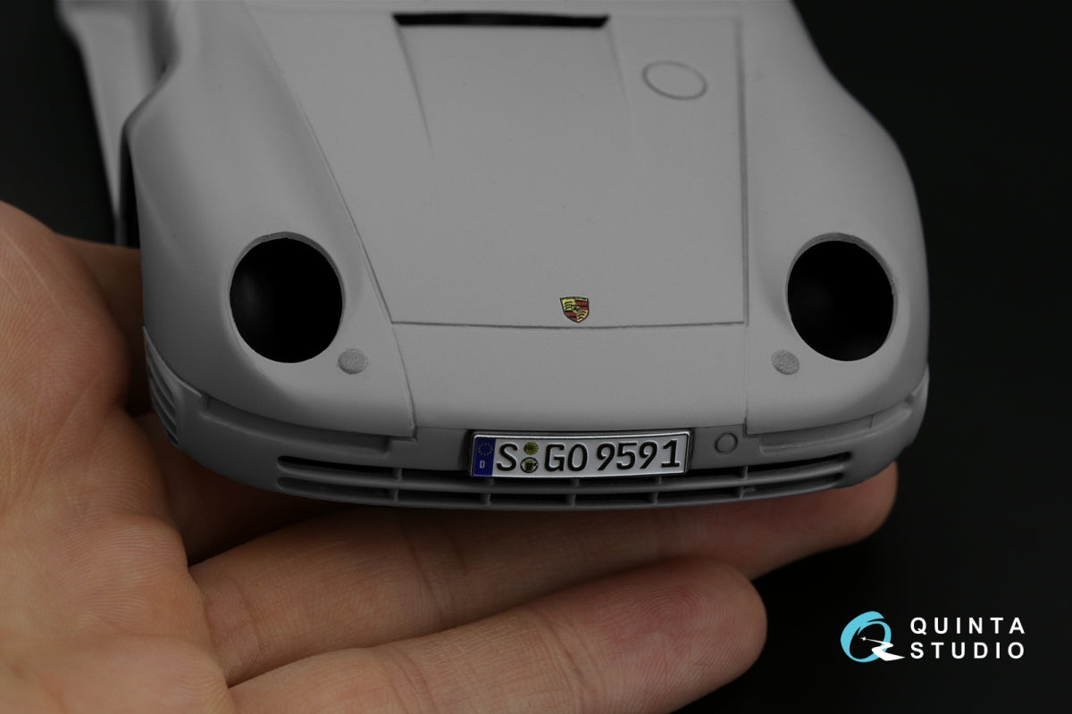 Intérieur imprimé en 3D et coloré sur papier décalcomanie Quinta Studio QDS-24003 Porsche 959 (Tamiya) (Petite version) 1/24 – image 6