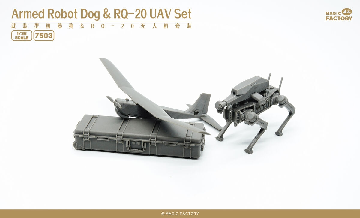 Magic Factory 7503 Chien robot armé RQ-20 UAV Set 1/48