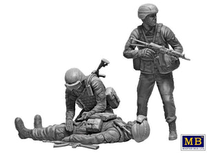 Master Box 35231 Russian-Ukrainian War series, Kit № 8. On the battlefield. Ukrainian military medics 1/35 – zdjęcie 3