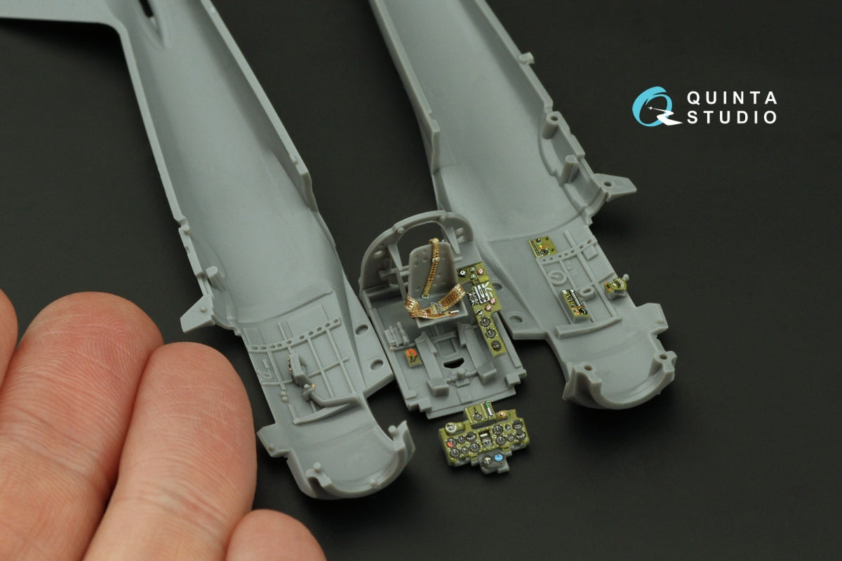 Intérieur imprimé en 3D et coloré sur papier décalcomanie Quinta Studio QD72171 A6M3 Zero (Tamiya) 1/72 – immagine 7