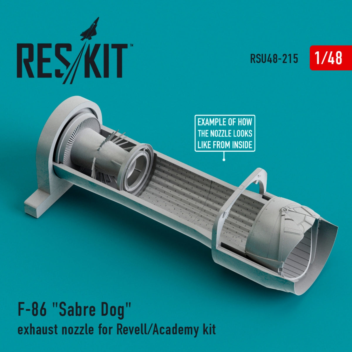 RESKIT RSU48-0215 ​​F-86 SABER DOG EXHAUST NOZZLE FOR REVELL/ACADEMY KIT 1/48 – image 2
