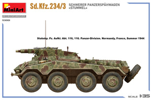 MiniArt 53001 Sd.Kfz.234/3 SCHWERER PANZERSPAHWAGEN STUMMEL 1/35 – zdjęcie 16