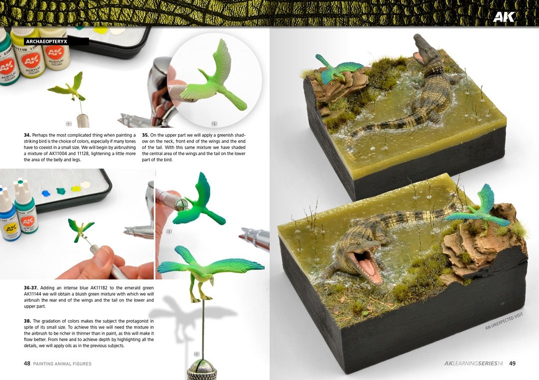 AK Interactive AK518 AK LEARNING 14 : PEINTURE DE FIGURINES D&amp;#39;ANIMAUX (Anglais) – Bild 6