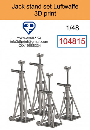 Omask 104815 Jack stand set Luftwaffe 3D print 1/48