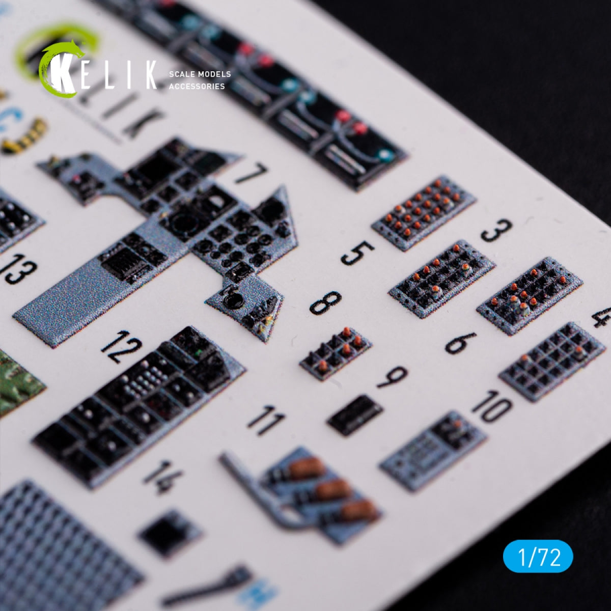 KELIK K72091 F-15C - décalcomanies 3D intérieures pour kit FineMolds au 1/72 – Bild 4