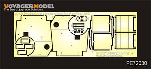 Maquette Voyager PE72030, blindé antiaérien allemand Panther A/G Pz.Rgt.26 de la Seconde Guerre mondiale, échelle 1/72.