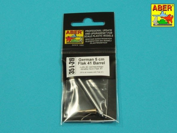 Canon allemand Aber 35L-319 de 5 cm pour canons antiaériens Flak 41 au 1/35