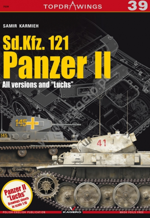 Kagero 7039 Sd.Kfz. 121 Panzer II. Toutes les versions et « Luchs » EN/PL